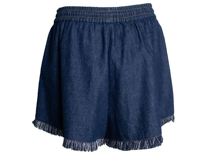 Autre Marque Shorts Rhiannon en bleu de Zimmermann - vue 2