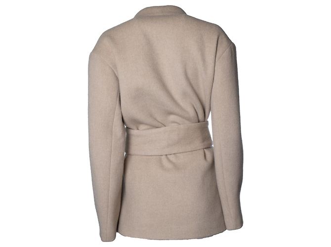 Autre Marque Rohe, ärmelloser Blazer in Beige - Ansicht 3