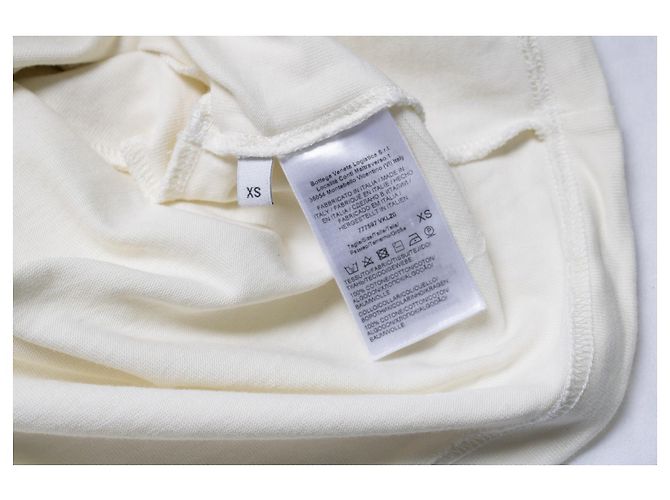 Bottega Veneta, suéter de algodón off white con cuello redondo Blanco - vista 8