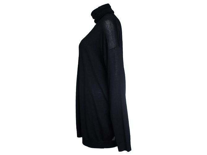 Acne, suéter negro de cuello alto - vista 4