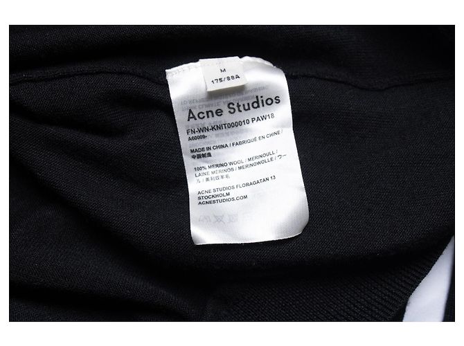 Acne, suéter negro de cuello alto - vista 5