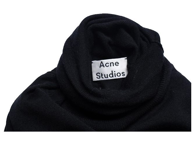 Acne, suéter negro de cuello alto - vista 6