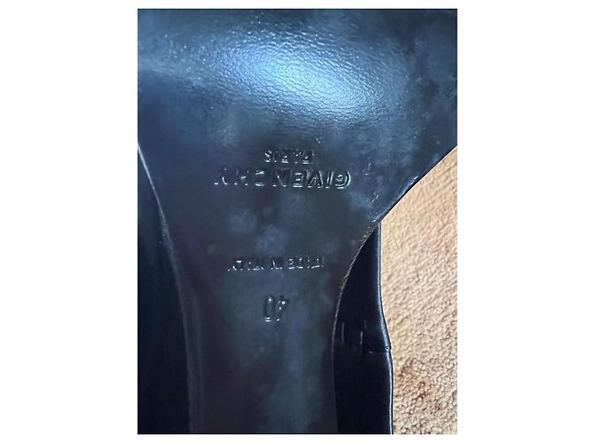 Givenchy Shark Lock Cowboy Stiefel Schwarzes Lammleder - Ansicht 5