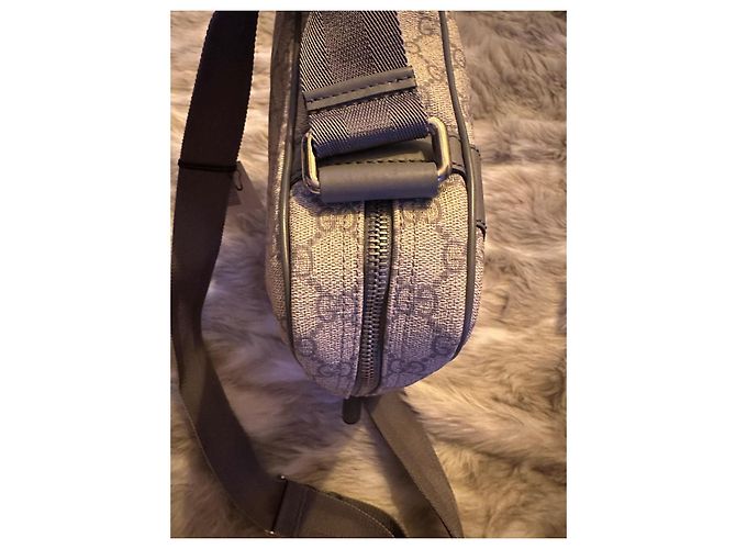 Ophidia Borsa Messenger Gucci GG Supreme Beige - vista 10