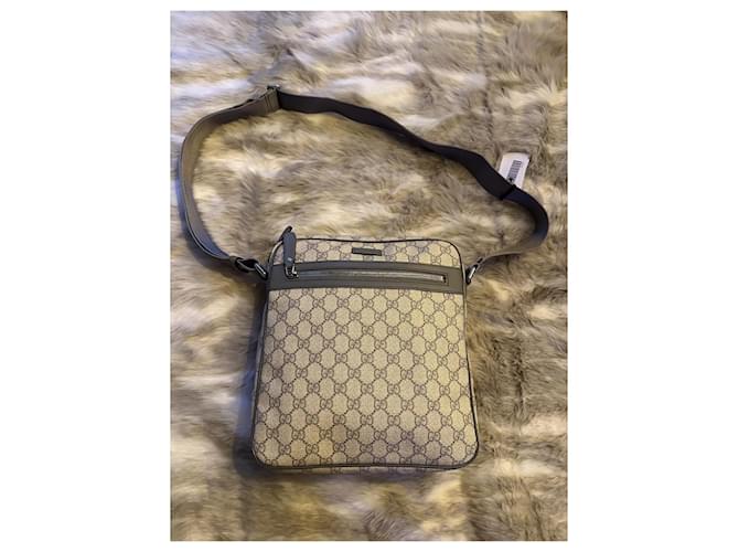 Ophidia Borsa Messenger Gucci GG Supreme Beige - vista 2