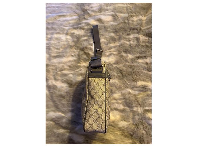 Ophidia Borsa Messenger Gucci GG Supreme Beige - vista 5