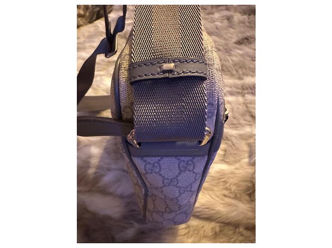 Ophidia Borsa Messenger Gucci GG Supreme Beige - vista 8