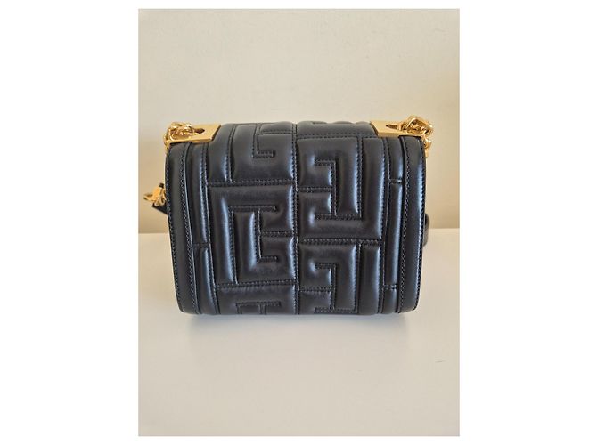 Borsa a spalla Balmain 1945 in pelle nera Nero - vista 3