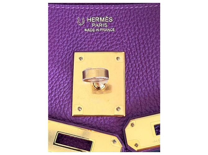 Hermès Hermes Birkin 30 Anemone Tasche Orange Lila - Ansicht 6