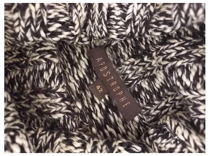 Apostrophe Rollkragenpullover Zebra Print Seide und Kaschmir M Zebra-druck - Ansicht 2