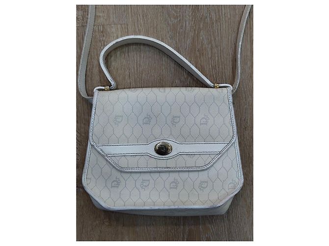 Borsa a tracolla Dior monogramma bianca in pelle Bianco - vista 13