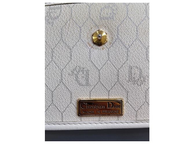 Borsa a tracolla Dior monogramma bianca in pelle Bianco - vista 3