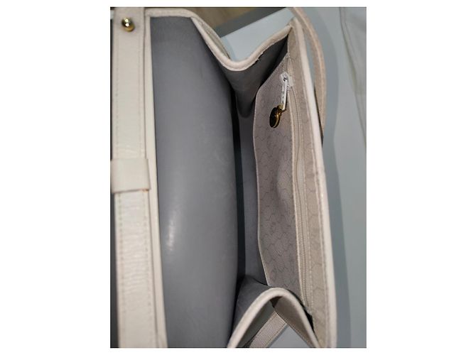 Borsa a tracolla Dior monogramma bianca in pelle Bianco - vista 7