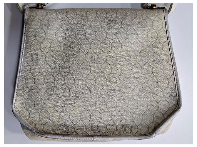 Borsa a tracolla Dior monogramma bianca in pelle Bianco - vista 8