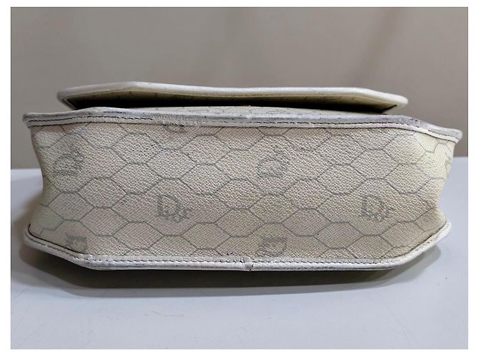 Borsa a tracolla Dior monogramma bianca in pelle Bianco - vista 9