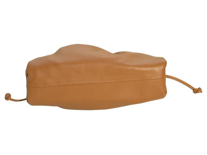 Bottega Veneta Borsa a tracolla The Mini Pouch in agnello marrone cammello - vista 6
