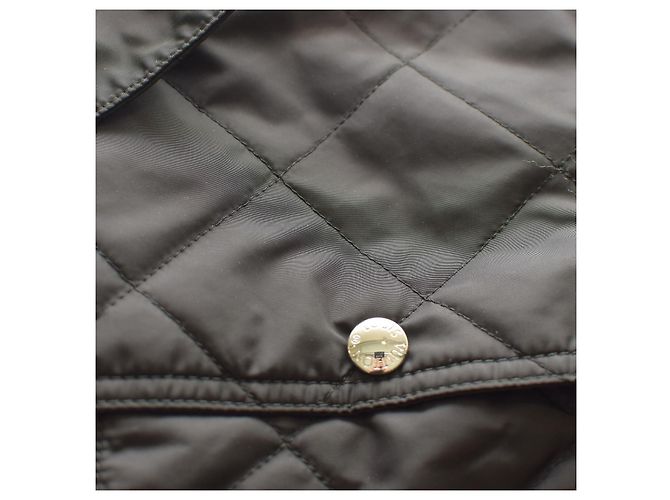 Louis Vuitton Black Quilted & Bull Leather Raincoat Jacket size 54 - view 5