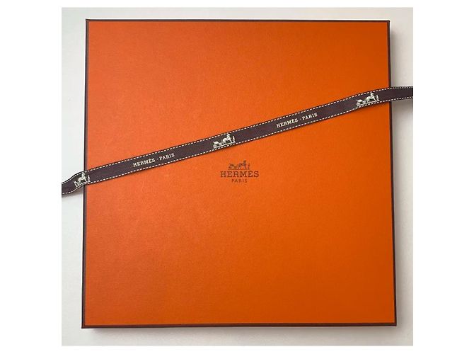 Foulard in seta Hermès Catch Your Dreams 90 arancione corallo - vista 5