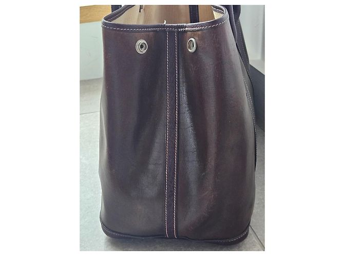 Borsa Garden Party GM Amazonia di Hermès Viola scuro - vista 15