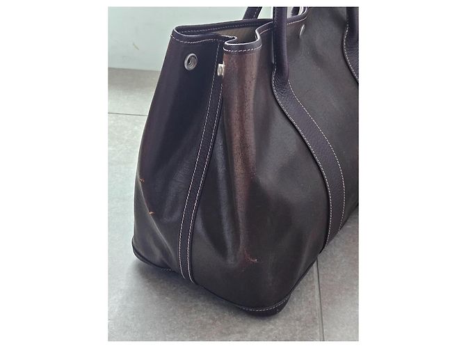 Borsa Garden Party GM Amazonia di Hermès Viola scuro - vista 17