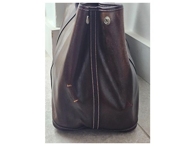 Borsa Garden Party GM Amazonia di Hermès Viola scuro - vista 8