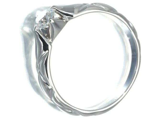 Anello Chanel Matelassée Diamanti Oro Bianco - vista 2