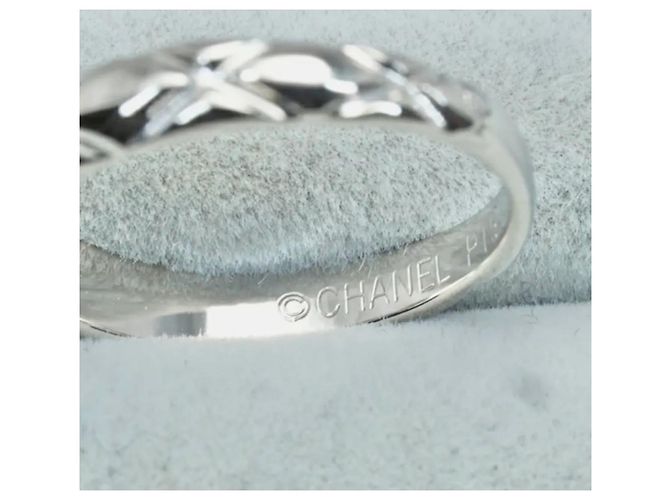 Anello Chanel Matelassée Diamanti Oro Bianco - vista 3