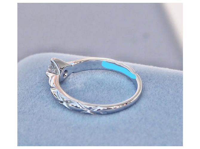 Anello Chanel Matelassée Diamanti Oro Bianco - vista 6