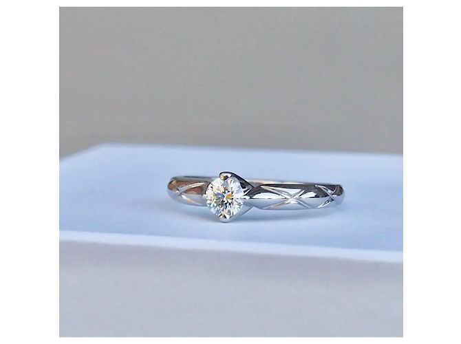 Anello Chanel Matelassée Diamanti Oro Bianco - vista 7