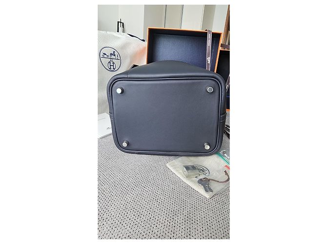 Hermès La Borsa Picotin 18 Cargo - GO TEAM - Edizione Limitata Grigio antracite Blu scuro - vista 4