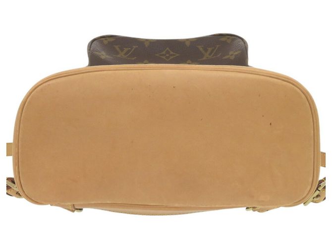 Zaino Montsouris MM Louis Vuitton Marrone Monogramma - vista 4