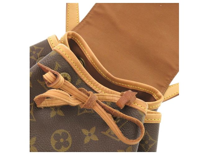 Zaino Montsouris MM Louis Vuitton Marrone Monogramma - vista 7