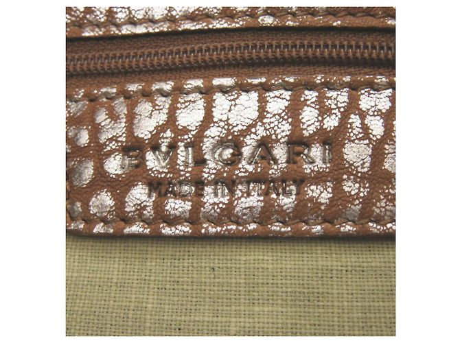 Bulgari Borsa in pelle Bvlgari Leoni 31649 Marrone - vista 11