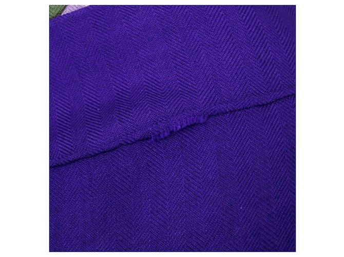Sciarpa Hermès Carré 140 Tropic Multicolore in Cashmere e Seta - vista 7