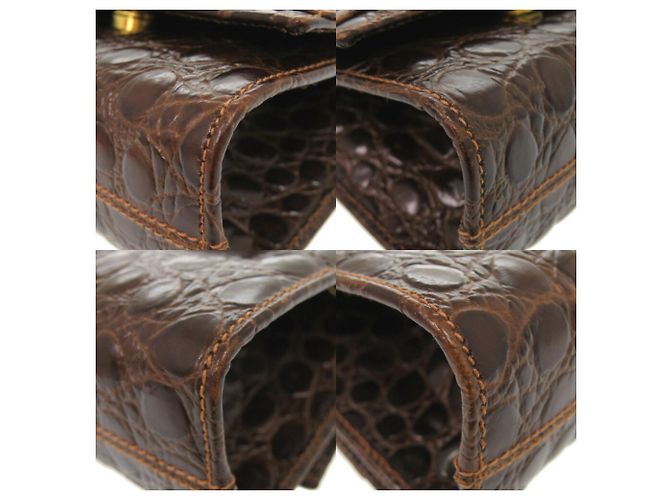 Borsa a spalla Vara Ribbon Chain di Salvatore Ferragamo Marrone - vista 5