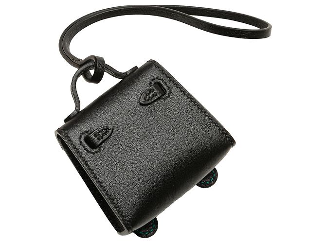 Charm per Borsa Kelly Doll in Swift Nero di Hermès - vista 3