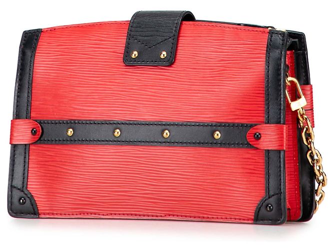 Clutch Trunk Epi Rosso Louis Vuitton - vista 2