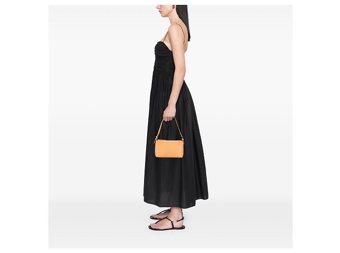 Borsa a spalla in pelle marrone Burberry Caramello - vista 11