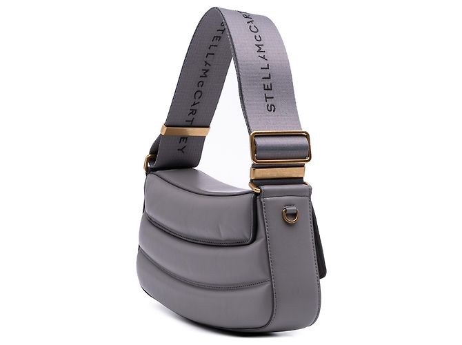 Stella Mc Cartney Borsa a Spalla Imbottita Stella McCartney Gray Alter Mat S Wave Marrone - vista 2