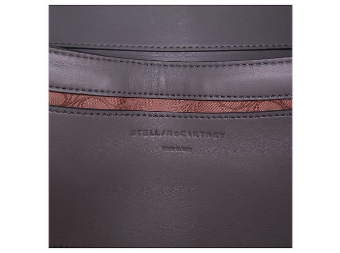 Stella Mc Cartney Borsa a Spalla Imbottita Stella McCartney Gray Alter Mat S Wave Marrone - vista 5