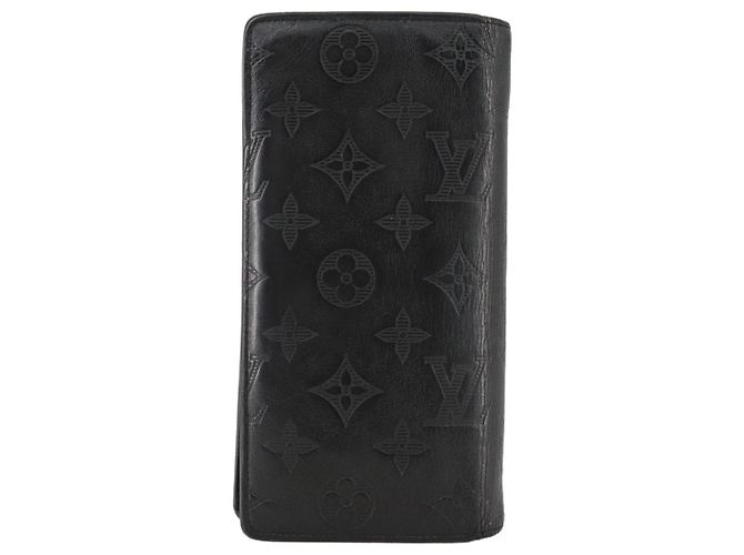 Louis Vuitton Brazza Long Bifold wallet Monogram shadow Black - view 2