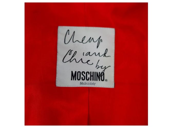 Moschino Cheap And Chic Moschino Vintage 1990er rote karierte Jacke - Ansicht 3