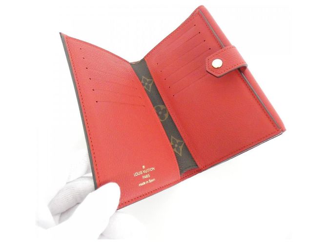 Portafoglio Compatto Pallas Monogramma Louis Vuitton Marrone Fuschia - vista 3