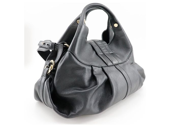 Bulgari Bvlgari Chandra Hobo Pelle Media Nero - vista 2