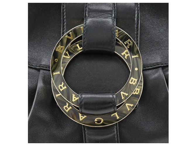 Bulgari Bvlgari Chandra Hobo Pelle Media Nero - vista 6