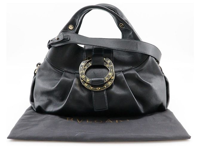 Bulgari Bvlgari Chandra Hobo Pelle Media Nero - vista 7