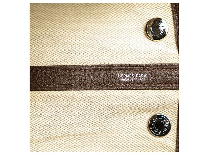 Borsa Hermès Garden Party TPM Cioccolato - vista 10