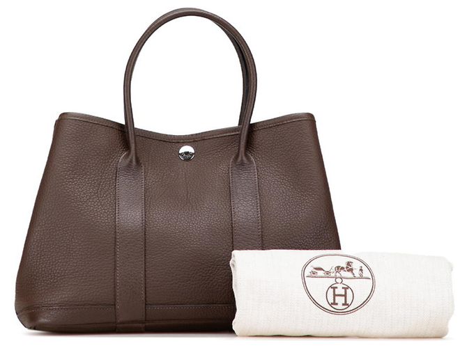Borsa Hermès Garden Party TPM Cioccolato - vista 11