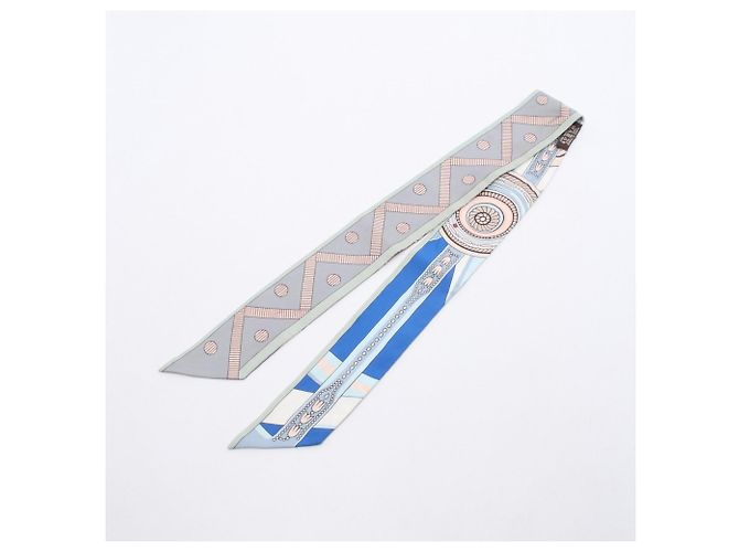 Foulard in seta Hermès Twilly Balade En Berline per donne Marrone Multicolore - vista 2