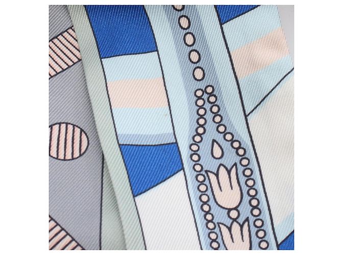 Foulard in seta Hermès Twilly Balade En Berline per donne Marrone Multicolore - vista 5